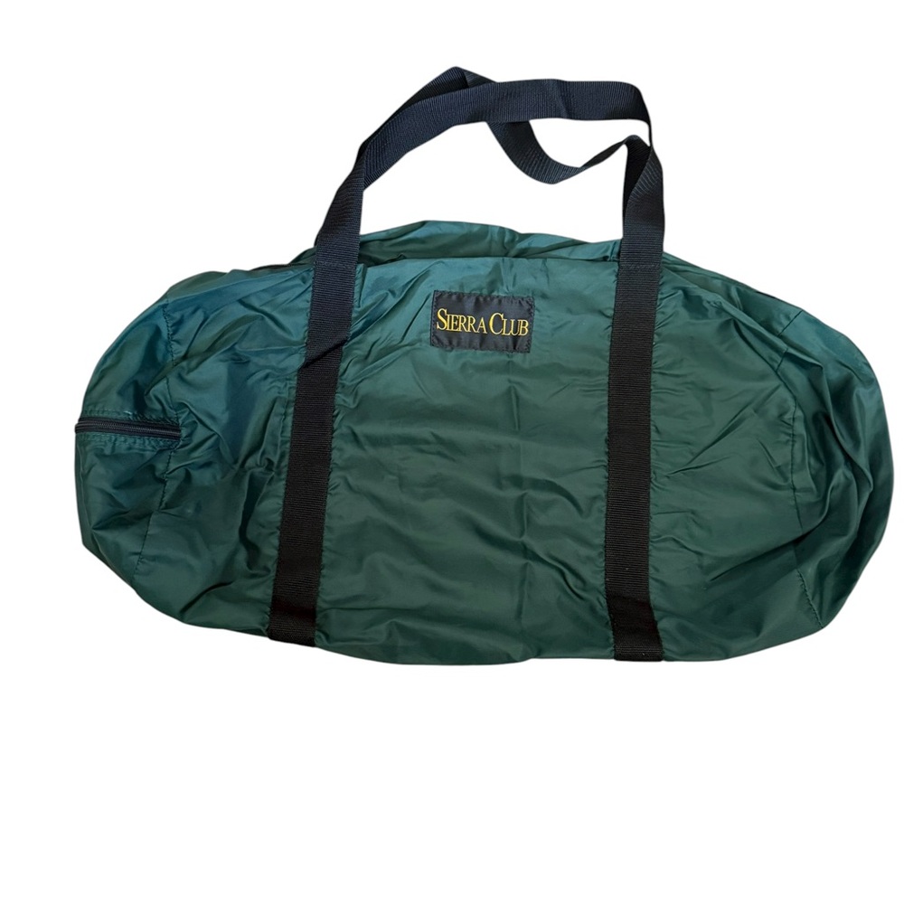 Sierra Club Vintage Green Duffel Bag